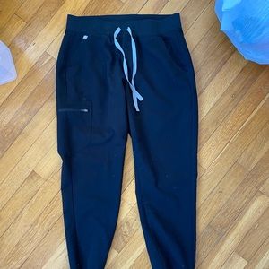 Black FIGS scrub joggers